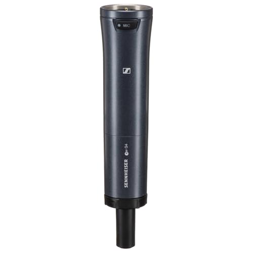 Sennheiser Pro Audio Handheld Transmitter with Mute Switch Bundle with 4x AA Batteries & Polishing Cloth – SKM 100 G4-S-A1, Reliable UHF Transmission, Rugged Metal Housing, Clear Sound