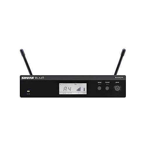 Shure BLX14R/SM35 UHF Wireless Microphone System - Perfect for Speakers, Performers, Presenting - 14-Hour Battery Life, 300 ft Range | SM35 Headset Mic, Single Channel Rack Mount Receiver | H9 Band