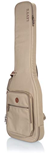 Levy's Leathers Deluxe Gig Bag for Electric Guitars with Padded Backpack Straps and Large Exterior Pocket