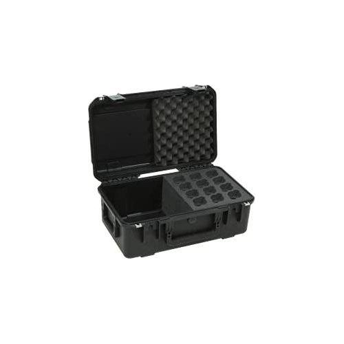 SKB Music iSeries Waterproof 12-Mic Case with Storage Compartment with PE Foam Interior