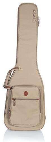 Levy's Leathers Deluxe Gig Bag for Electric Guitars with Padded Backpack Straps and Large Exterior Pocket