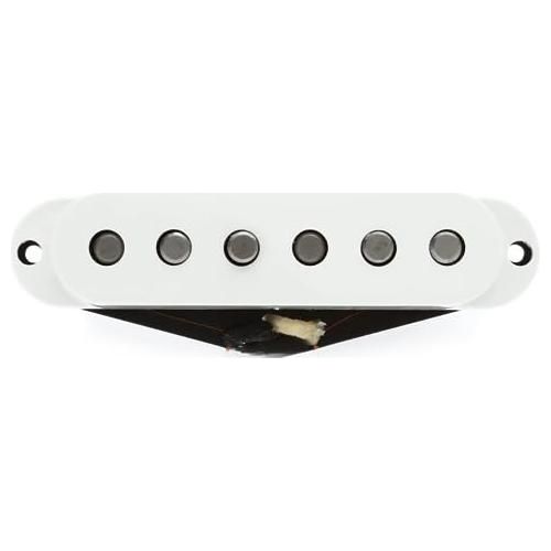 DiMarzio DP175SW True Velvet Middle Pickup, White Bundle w/ 12x Fender Guitar Picks, and Liquid Audio Polishing Cloth