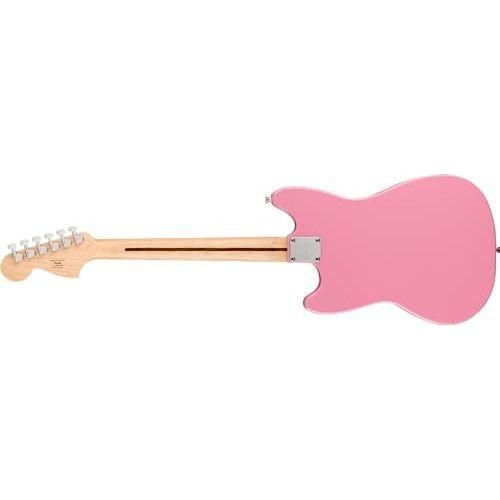 Squier Sonic Mustang Electric Guitar, with 2-Year Warranty, Flash Pink, Maple Fingerboard