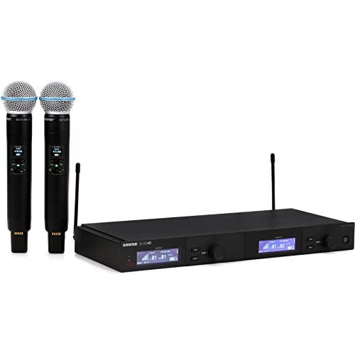 Shure SLXD24D/B58 Dual Channel Wireless Microphone System with 2 BETA 58A Handheld Mics, SLXD24D/B58-G58