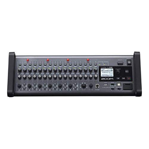 Zoom LiveTrak L-20R Digital Mixer & Multitrack Recorder, Rack Mountable, 20-Input/ 22-Channel SD Card Recorder, 22-in/4-out USB Audio Interface, 6 Customizable Outputs, Wireless iOS Control