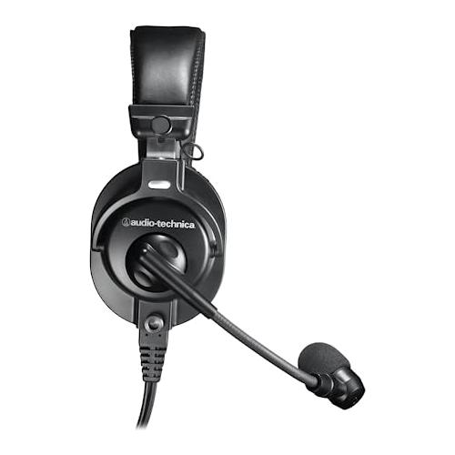 Liquid Audio Audio Technica BPHS1 Broadcast Stereo Headset with Dynamic Boom Mic Bundle with Icon Duo22 Live Audio Interface Polishing Cloth