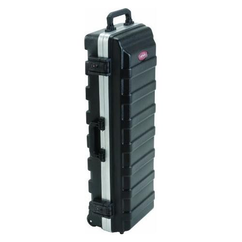 SKB Compact Stand Case 36-1/2 x 11-7/8 x 8-1/4 with Wheels & Straps, TSA Latches, Over molded Handle