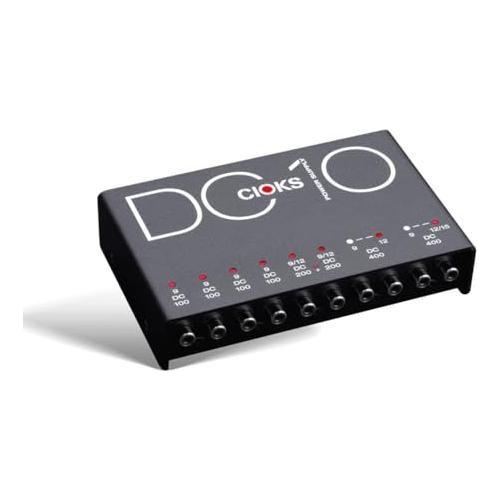 CIOKS DC10 Isolated Guitar Pedal Power Supply - 10-Output Bundle w/ 4X Strukture S6P48 Woven Right Angle Patch Cables and Liquid Audio Polishing Cloth