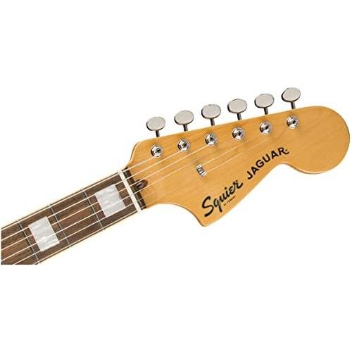 Squier Classic Vibe 70s Jaguar Electric Guitar, with 2-Year Warranty, 3-Color Sunburst, Laurel Fingerboard