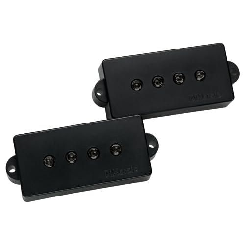 DiMarzio DP122BK Model P for Fender Bass Pickup Black Bundle w/ 12x Fender Guitar Picks and Liquid Audio Polishing Cloth