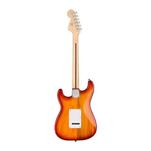 Squier Affinity Series Stratocaster FMT Electric Guitar, Sienna Sunburst, Maple Fingerboard