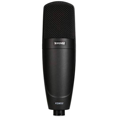 Shure KSM32/CG Embossed Single-Diaphragm Cardioid Condenser Stage Microphone, Charcoal Grey