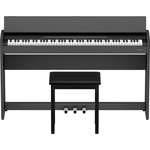 Roland F107 Digital Streamlined and Affordable Home Piano with Attractive Modern Design | Perfect for Beginners | Class-Leading Sound and Playability | Onboard Bluetooth