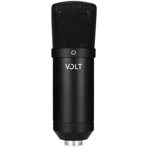 Universal Audio Volt 2 Studio Pack Bundle w/2-Pack Pig Hog 8mm XLR Mic Cable, 2-Pack Pig Hog "Black Woven" Instrument Cable, Liquid Audio Pop Filter and Liquid Audio Polishing Cloth