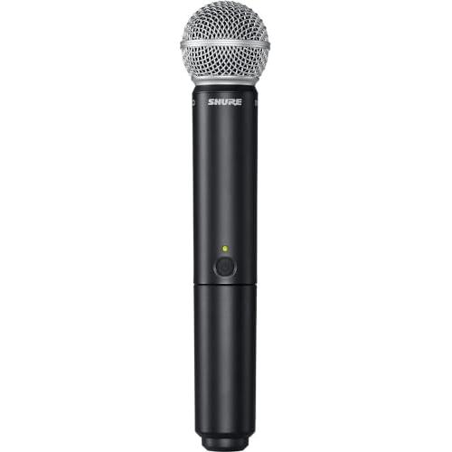 Shure BLX288/SM58 UHF Wireless Microphone System - Perfect for Church, Karaoke, Vocals - 14-Hour Battery Life, 300 ft Range | Includes (2) SM58 Handheld Vocal Mics, Dual Channel Receiver | H10 Band