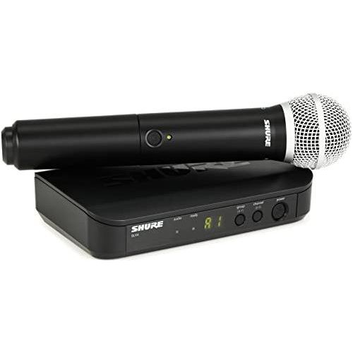 Shure BLX2/PG58 Handheld Wireless Transmitter with PG58 Vocal Mic Capsule - for use with BLX Wireless Microphone Systems (Receiver Sold Separately) | H9 Band