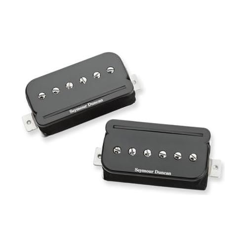 Seymour Duncan 11303-03-B SHPR-1s P-Rails - Neck and Bridge Pickup Set (Black)