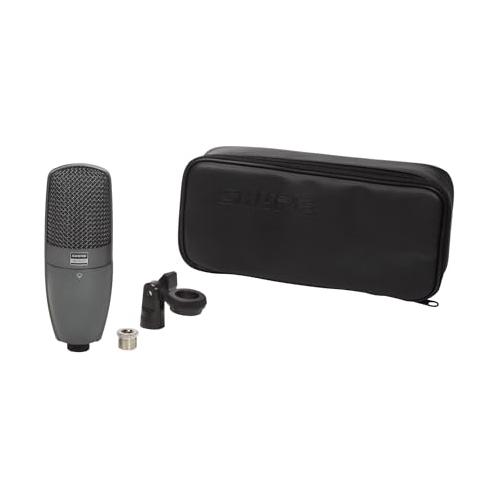 Shure BETA 27 Side-Address Supercardioid Condenser Microphone - Perfect for Instrument and Vocal Applications, Features Switchable Low-Frequency Filter and 3-Layer Internal Pop Filter