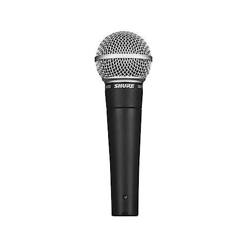 Shure SM58-LC Vocal Microphone with H&A Value Series XLR M to F Professional Microphone Cable - 10'