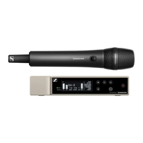 Liquid Audio Sennheiser EW-D 835-S Set (R4-9) All-in-one Wireless Microphone System Bundle w/Pig Hog PHM10 8mm Mic Cable, 4-Pack Blucoil AA Batteries Polishing Cloth