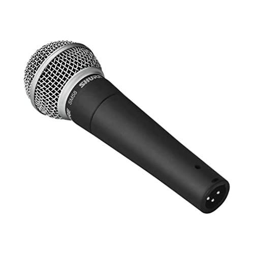 Shure SM58 Pro XLR Dynamic Microphone - Professional Studio & Live Performance Cardioid Mic for Vocals, Podcasting, and Recording (SM58-LC)