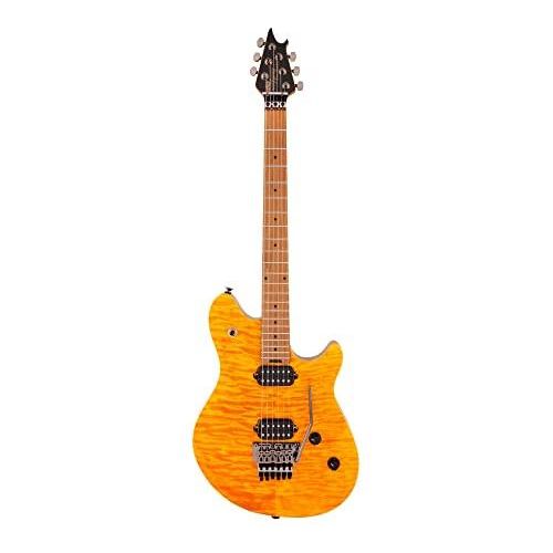 EVH Wolfgang Standard QM Electric Guitar - Trans Amber