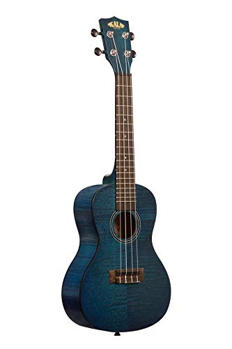 Kala KA-CEMB Exotic Mahogany Concert Ukulele, Blue