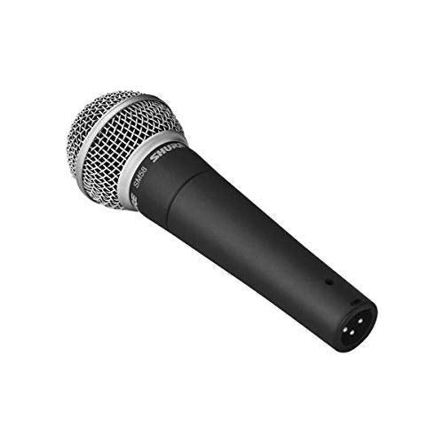 Shure SM58-LC Vocal Microphone with H&A Value Series XLR M to F Professional Microphone Cable - 10'