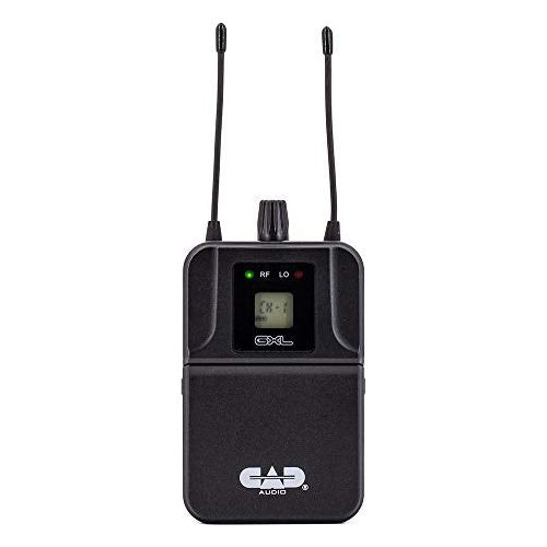 CAD Audio GXLIEM Frequency Agile Wireless In Ear Monitor System includes MEB1 Earbuds, Rack Mount Ears and Antenna Relocation Kit, Silver