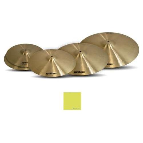 Dream Cymbals and Gongs IGNCP4-U Ignition 4 Piece Cymbal Pack 14"/16"/18"/20" Cymbals Bundle w/Liquid Audio Polishing Cloth