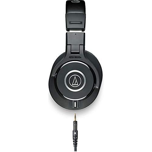 Audio-Technica ATH-M40x Professional Studio Monitor Headphone, Black (AUD ATHM40X)