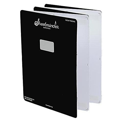 Sheetminder Soloist (5-Pack) - Printed Sheet Music Organizer / No Page Turning, Windproof on Music Stand, No Plastic Sleeves, Easily Mark Fingering / Perfect for Students, Teachers, Bands, Performers