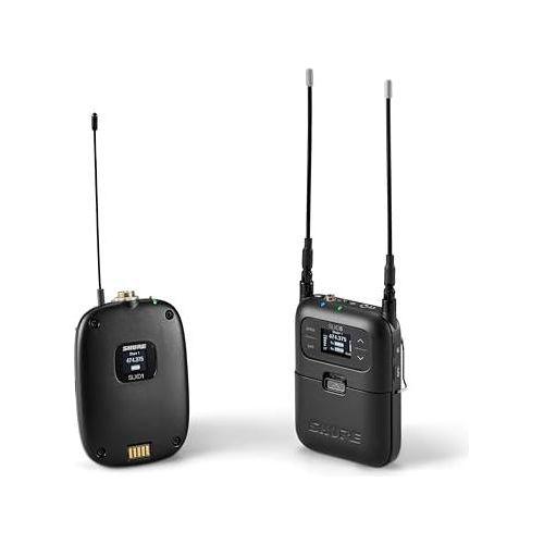 Shure SLXD15 Portable Digital Wireless Bodypack System with SLXD1 Bodypack Transmitter, SLXD5 Single-Channel Portable Receiver (No Microphone Included) | H55 Band (514-558 MHz)