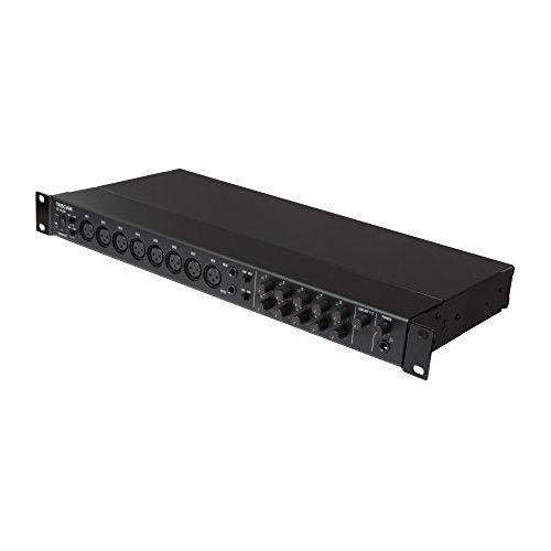 Tascam US-16x08 Rackmount USB Audio/MIDI Interface for Recording, Drum Recording, 8 XLR/8 1/4" Inputs, 8 Outputs, Control Software,Black