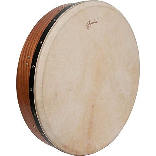 ROOSEBECK TUNABLE RED CEDAR BODHRAN CROSS-BAR DOUBLE-LAYER NATURAL HEAD 18-BY-3.5-INCH