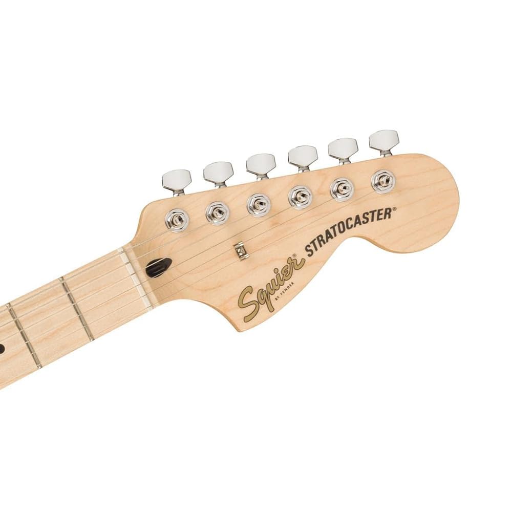 Squier Affinity Series™ Stratocaster®, Maple Fingerboard, Lake Placid Blue - 0378003502 Bundle w/ 12-Pack Guitar Pick and Liquid Audio Polishing Cloth