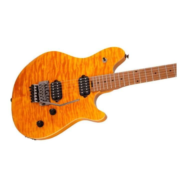 EVH Wolfgang Standard QM Electric Guitar - Trans Amber