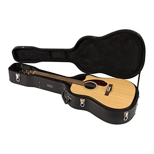 Fender CD-140SCE All-Mahogany Dreadnought Cutaway Acoustic Electric Guitar, with 2-Year Warranty, Fishman Pickup and Preamp System, Natural, with Case