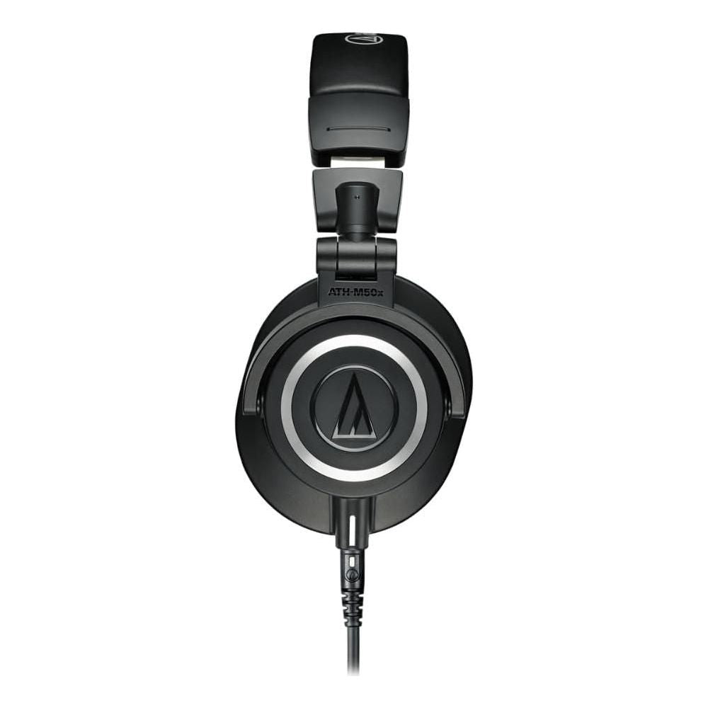 Liquid Audio Audio Technica ATH-M50x Professional Studio, Gaming & Everyday Headphones, Black Bundle w/Antlion Audio ModMic Uni Polishing Cloth