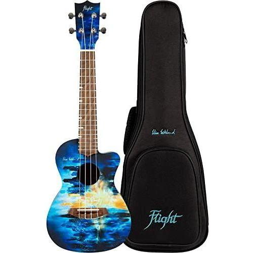 Flight Ukuleles, 4-String Ukulele, Blue-Multi (AUC City)