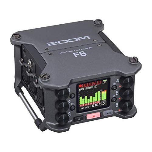 Zoom F6 Field Recorder/Mixer, Professional Field Recording, Audio for Video, 32-Bit Float Recording, 14 Channel Recorder, 6 XLR Inputs, Timecode, Ambisonics Mode, Battery Powered, iOS Wireless Control