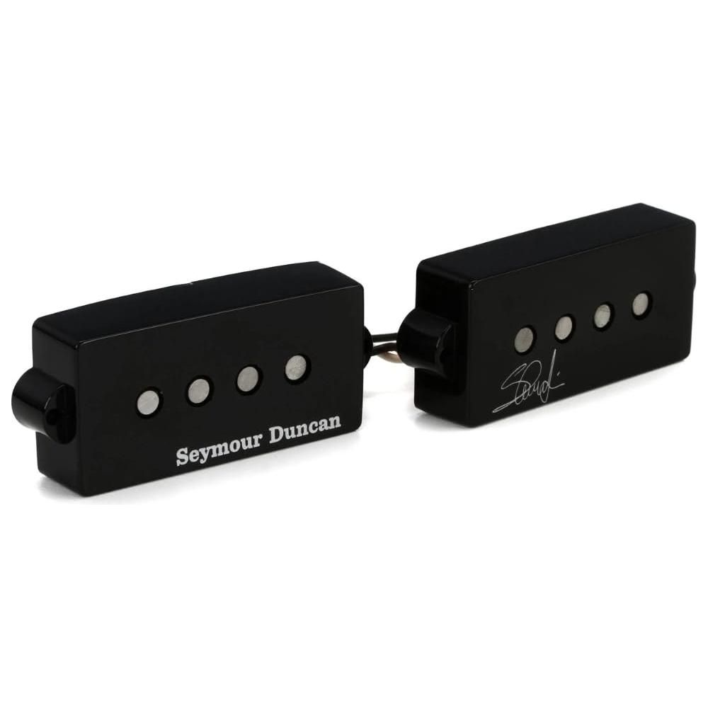 Seymour Duncan 11402-13 Signature Steve Harris Medium Output P-Bass Pickup Bundle w/ 12x Fender Guitar Picks and Liquid Audio Polishing Cloth