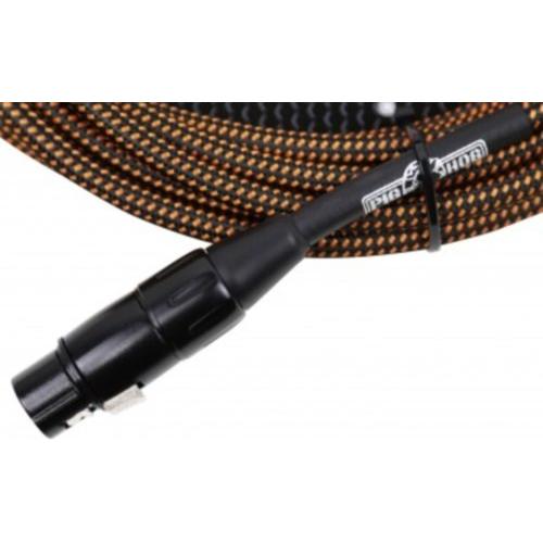 Pig Hog PHM20BBL Black/Blue Woven High Performance XLR Microphone Cable, 20 Feet