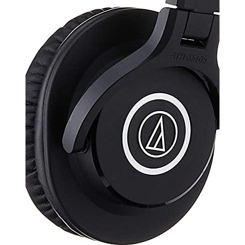 Audio-Technica ATH-M40x Professional Studio Monitor Headphone, Black (AUD ATHM40X)