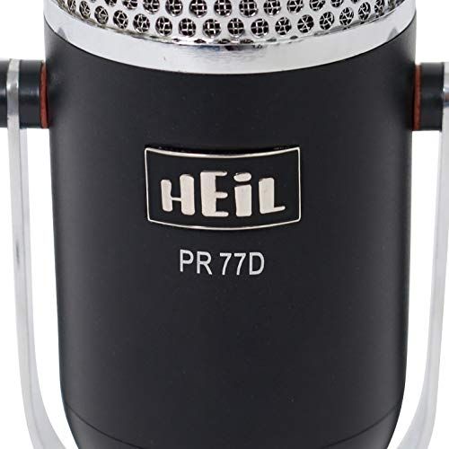 HEiL sound PR77DBK Award Winning Dynamic Microphone - Podcast Microphone, Streaming Microphone, and Recording Microphone