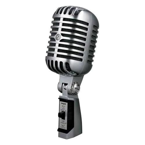 Shure 55SH Series II Iconic Microphone - Vintage Style, Rich Sound Quality, Rugged Construction, Shock-Mounted Noise Reduction for Vocals & Instruments-Perfect for Live Performances & Studio Recording