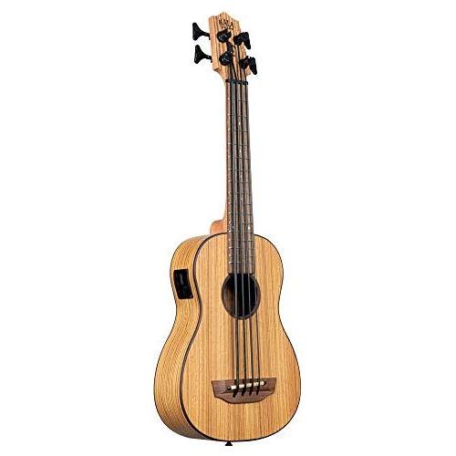 Kala Brand Music Co., 4-String Ukulele, Right, Natural, Ubass Zeb-FS