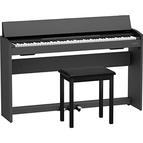 Roland F107 Digital Streamlined and Affordable Home Piano with Attractive Modern Design | Perfect for Beginners | Class-Leading Sound and Playability | Onboard Bluetooth