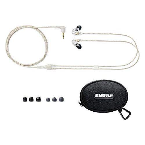 Shure Portable Videography Kit - Professional Recording Rig with MV88+ iPhone Mic, Manfrotto PIXI Tripod, Phone Clamp, Mount, AMV88-Fur Windjammer and SE215 PRO Sound Isolating Earbuds (MV88+SE215-CL)