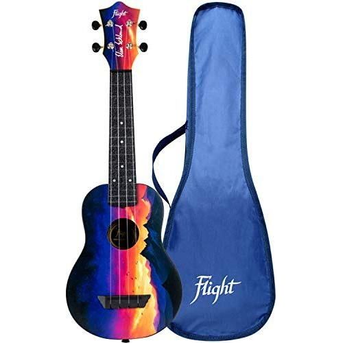 Flight Elise Ecklund Sunset Travel 4-String Ukulele Bundle (TUS EE PACK)